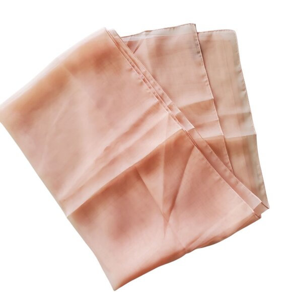 Serenita Women Solid Chiffon Silky Scarf Pean - Picture 1 of 5